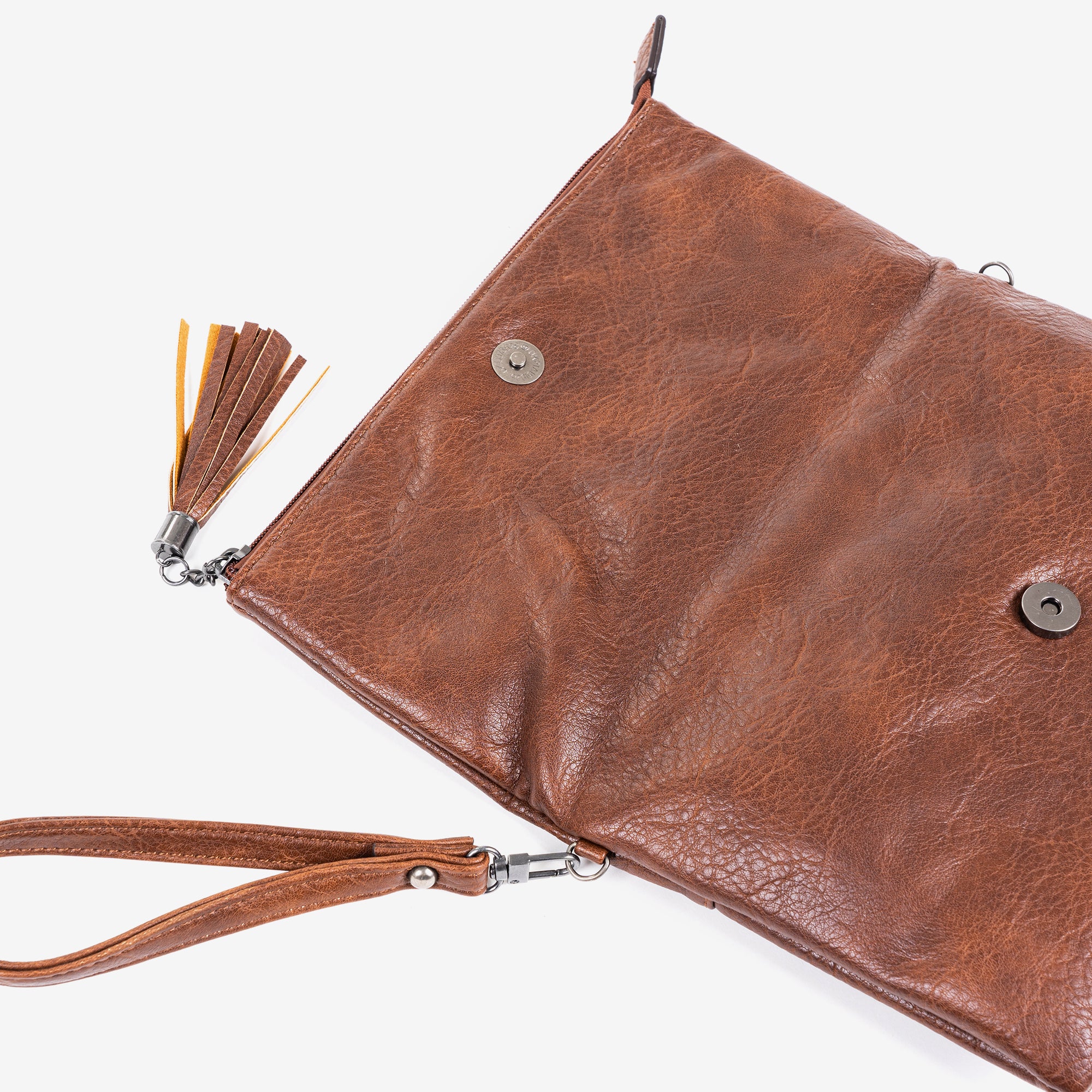 Hand bag, brown color, wallets collection
