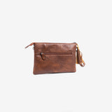 Hand bag with cross body, brown color, Wallets collection