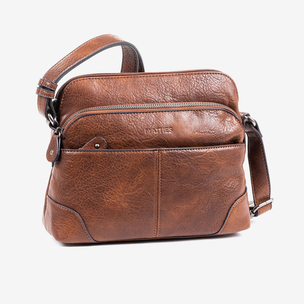 Bolso bandolera Classic, color marrón