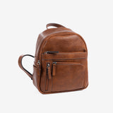 Women's backpack, leather color, Backpacks Series - 23x27x11.5 cm
