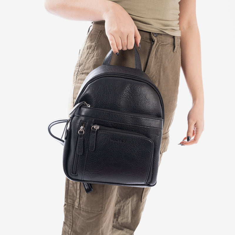 Women's backpack, black, Backpacks Series - 23x27x11.5 cm