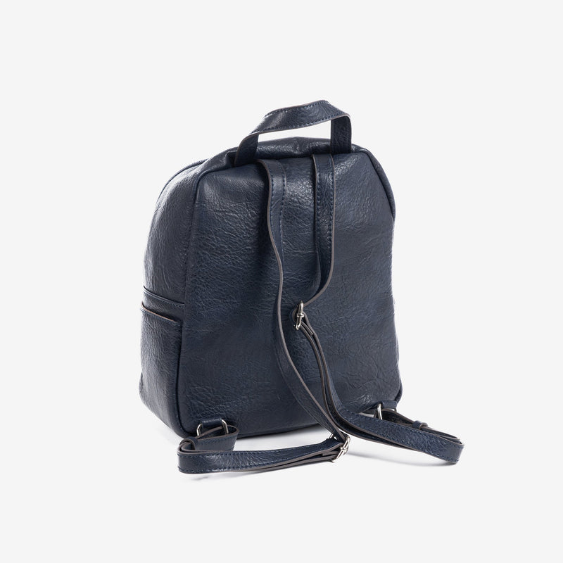 Women's backpack, blue color, Backpacks Series - 23x27x11.5 cm