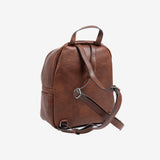 Woman's backpack, brown color, Collection Mochilas. 23x27x11.5 cm
