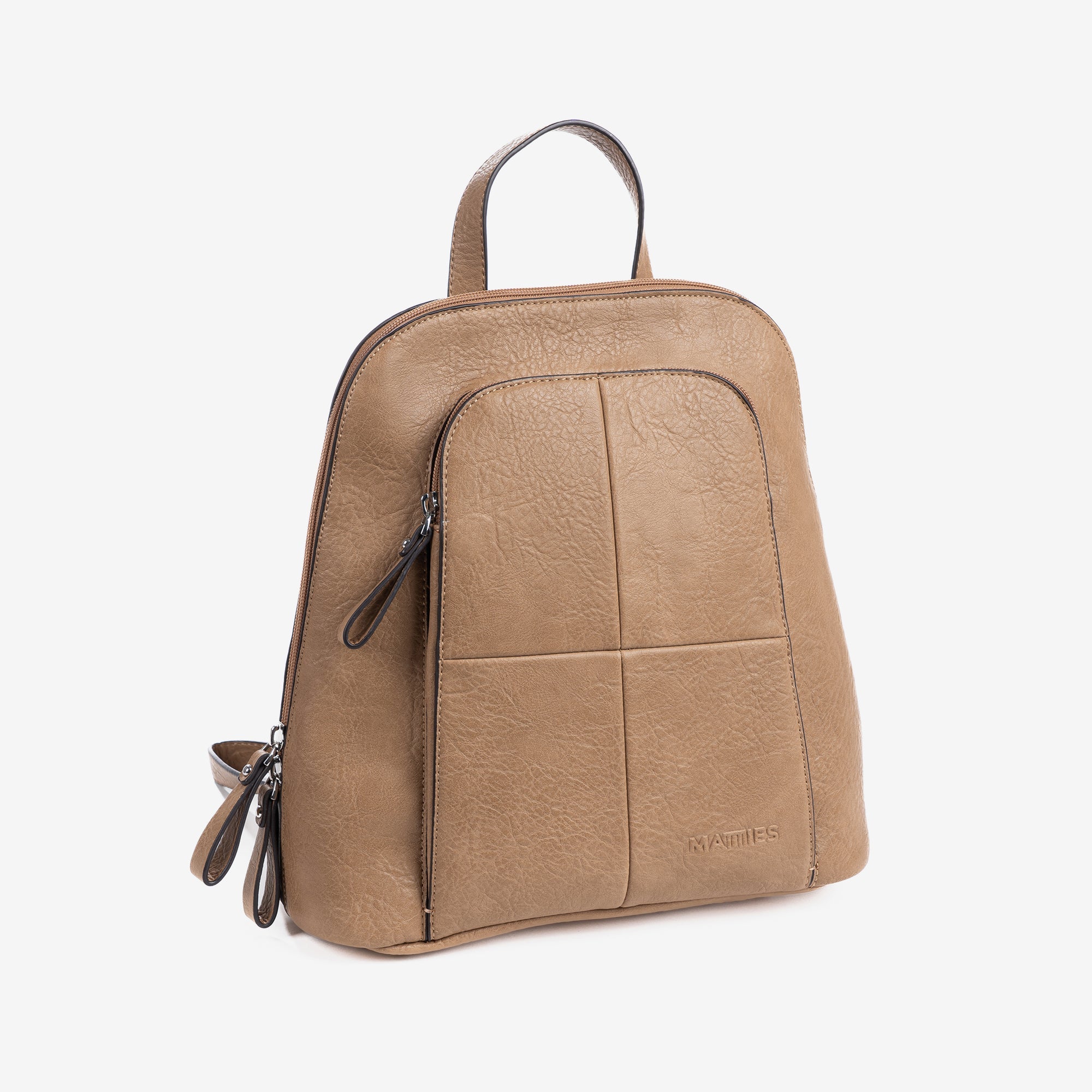 Women's backpack, camel color, Backpacks Series - 27.5x30x12 cm