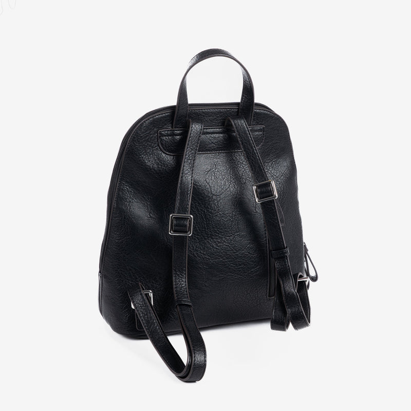 Women's backpack, black, Backpacks Series - 27.5x30x12 cm