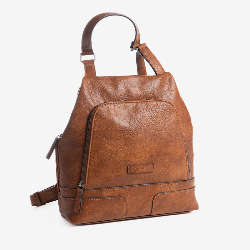 Women's backpack, leather color, Backpacks Series. 30x30x11cm