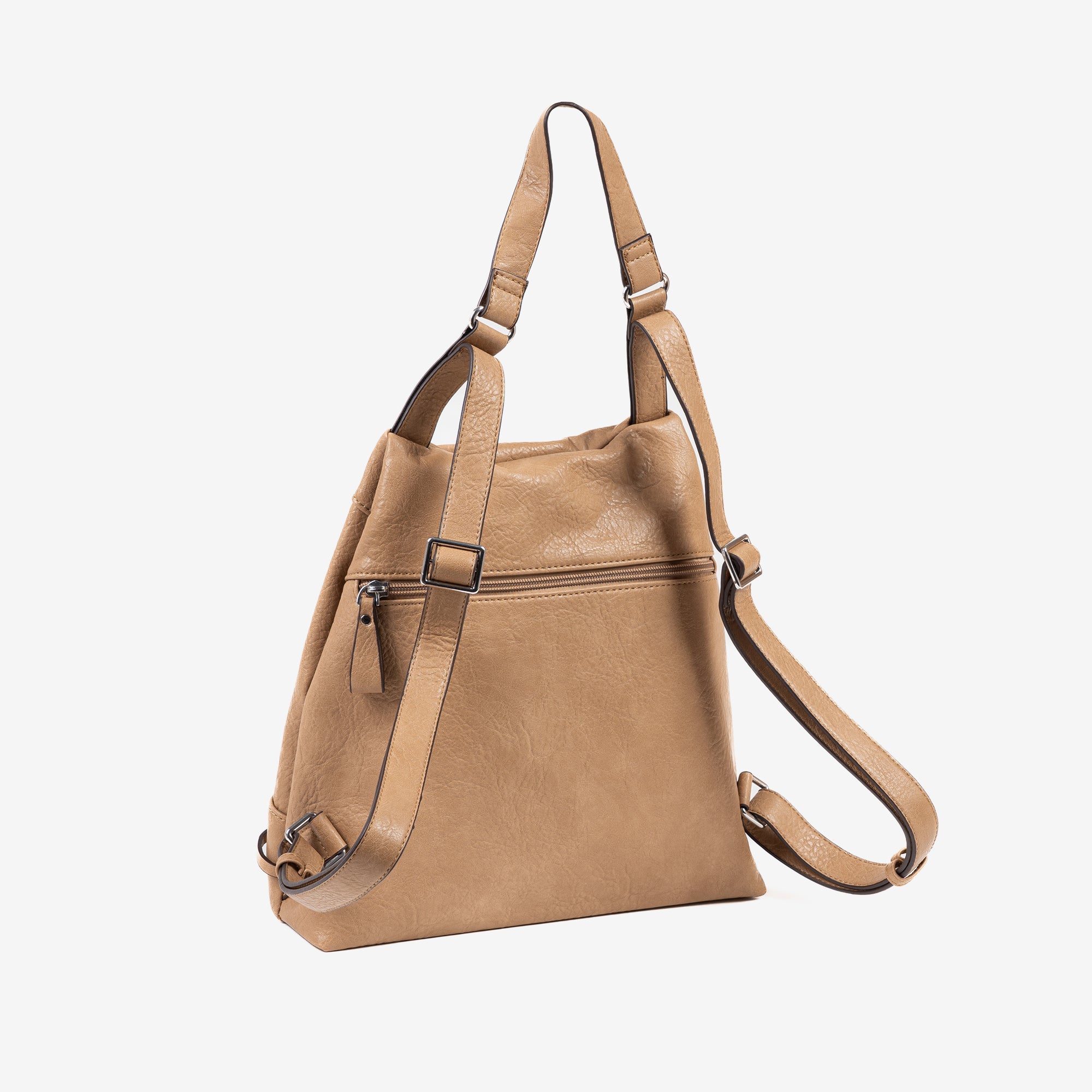 Backpack for women, camel color, sport backpacks series. 30x30x11cm