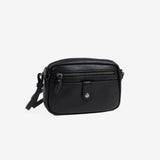 Mini bolso para mujer, color negro, Serie Minibags. 21x14x5 cm