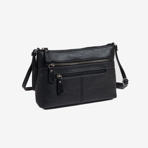 Mini bolso para mujer, color negro, Serie Minibags. 25,5x16x6 cm