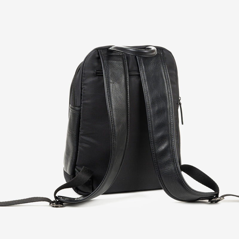 Black backpack. Nylon Collection