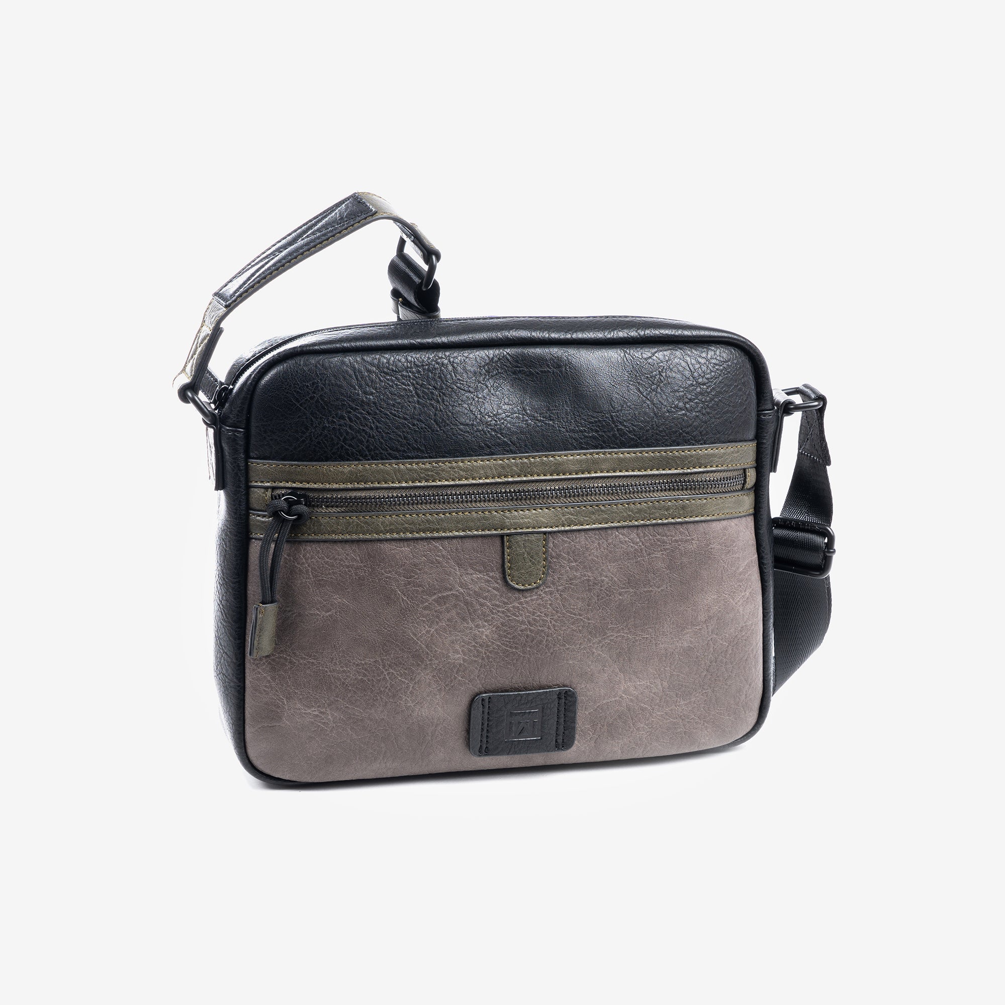 Bolso grande para hombre, color negro, Colección combinados. Porta tablet 10.2"