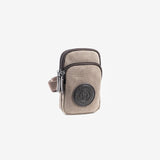 Phone bag for men, brown, Collection Sahara