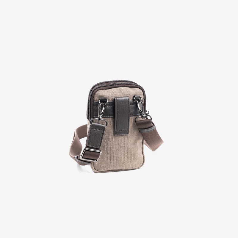 Phone bag for men, brown, Collection Sahara