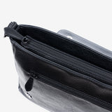 Big bag for men, black, Collection rustic. Computer bag 15.3"