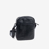 Cross body bag for men, black, Collection rustic