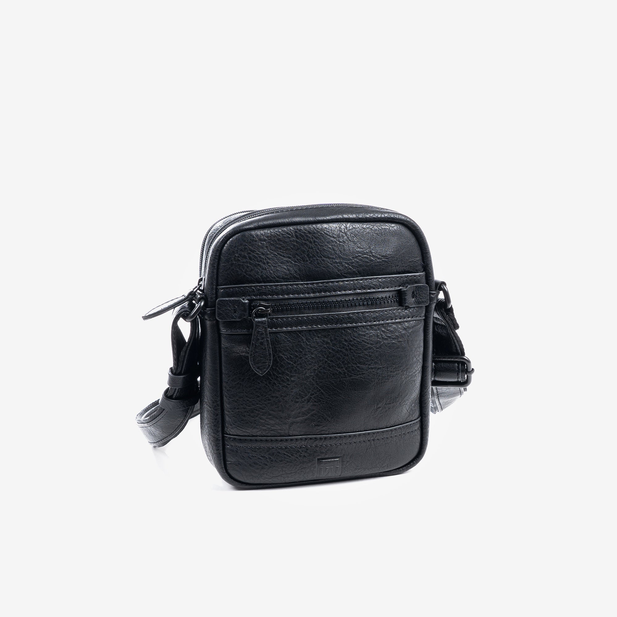 Bolso reportero para hombre, color negro, Colección rustic