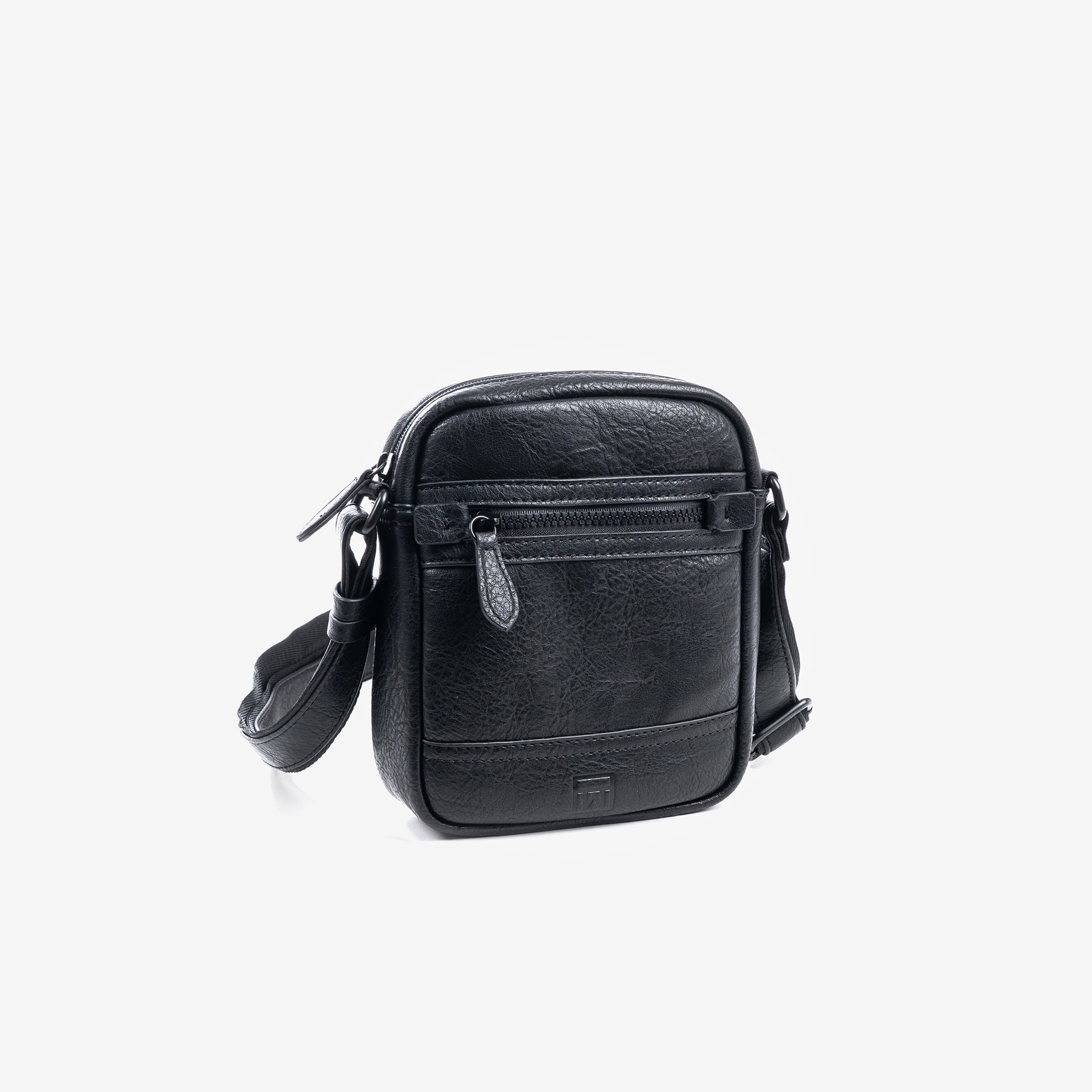 Small bag for men, black, Collection rustic