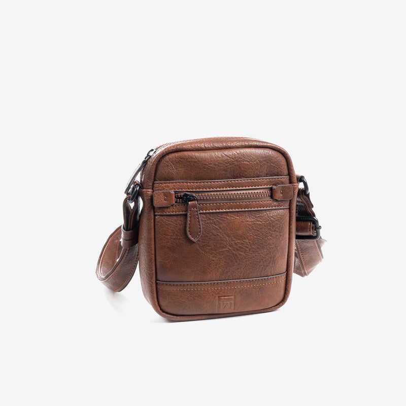Small bag for men, brown, Collection rustic