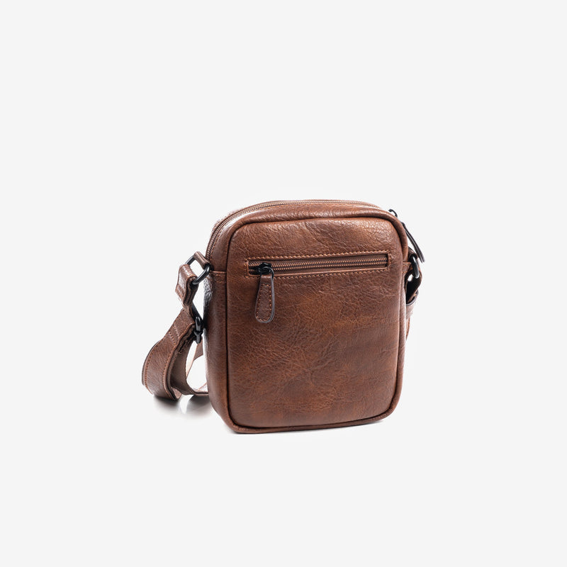 Small bag for men, brown, Collection rustic