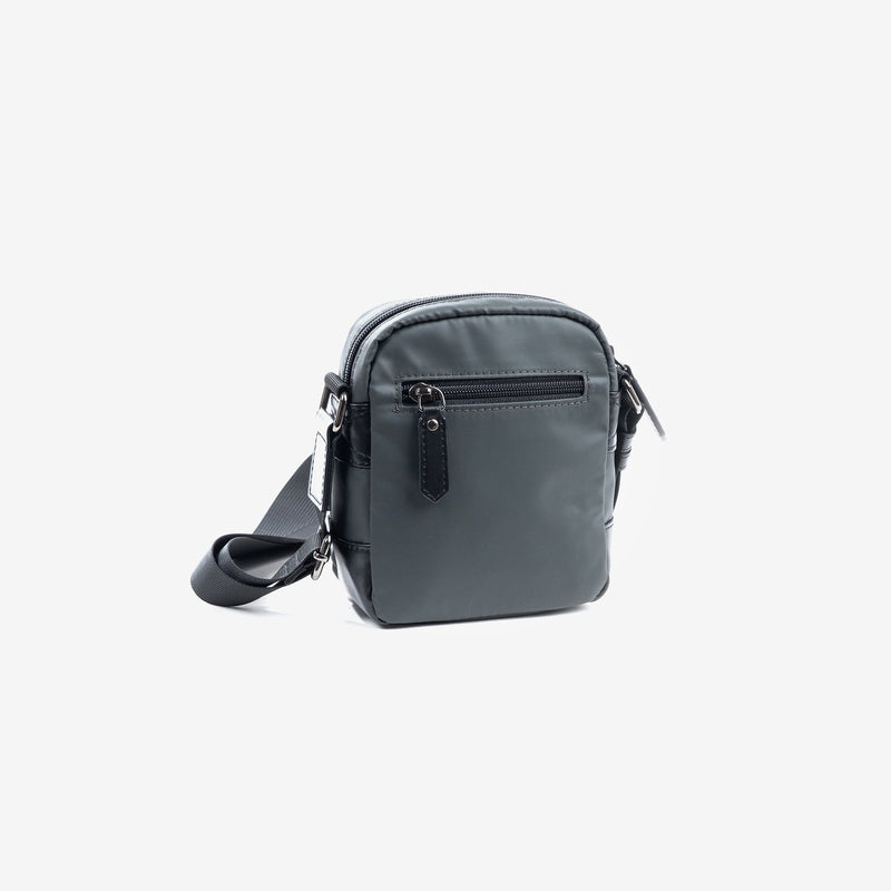 Bolso pequeño para hombre, color gris, Colección nylon sport – Matties Bags