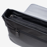 Big bag for men, black, Collection nylon sport. Computer bag 15.3"