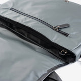 Big bag for men, gray color, nylon sport collection. Computer bag 15.3"