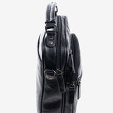Cross body bag for men, black, Collection nappa