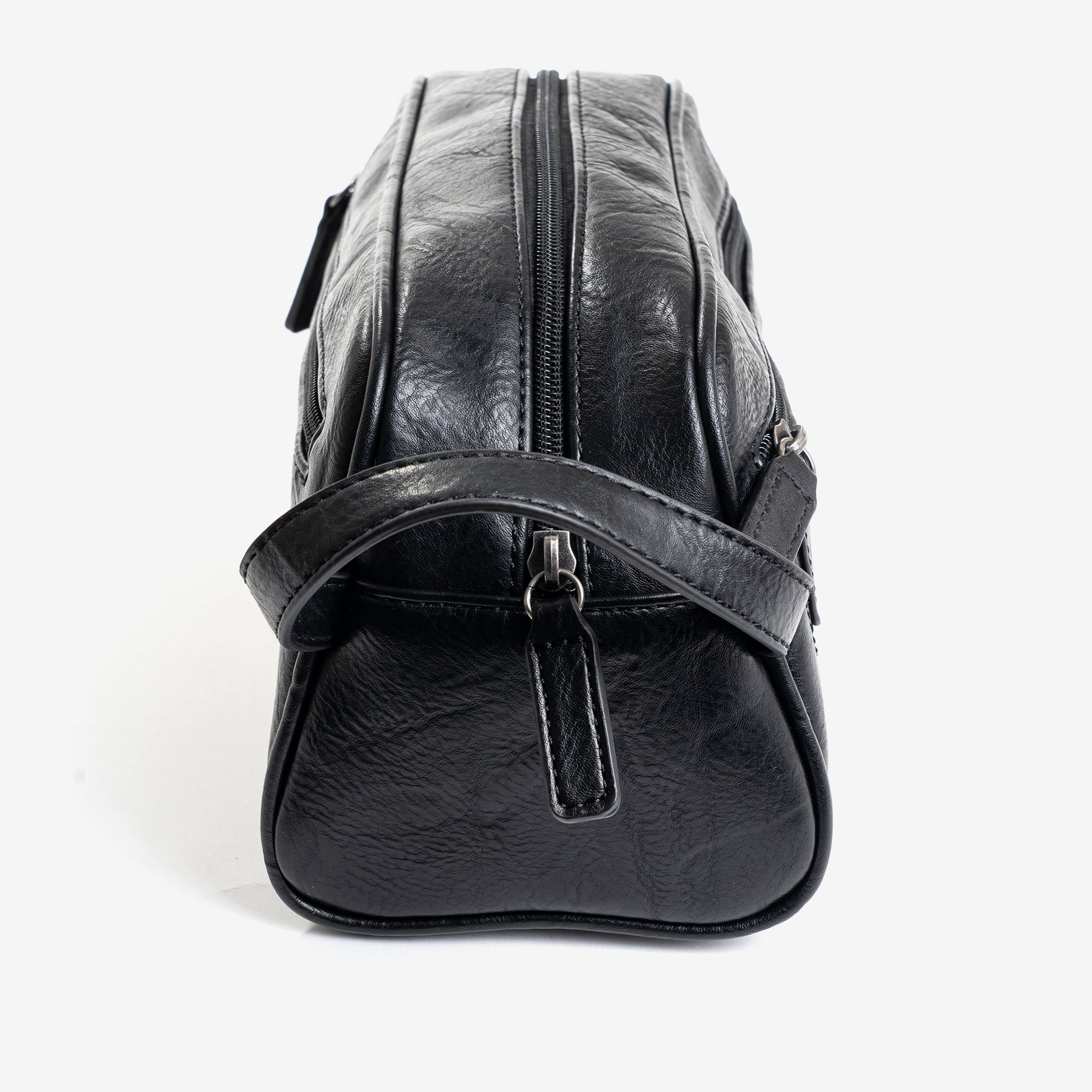Neceser para hombre, color negro, Colección nappa