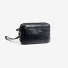 Bolso de mano para hombre, color negro, Colección nappa. 24x15x05 cm