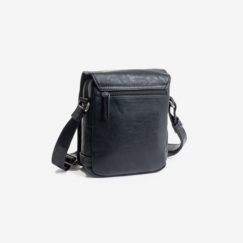 Men's reporter bag, black color, youth collection