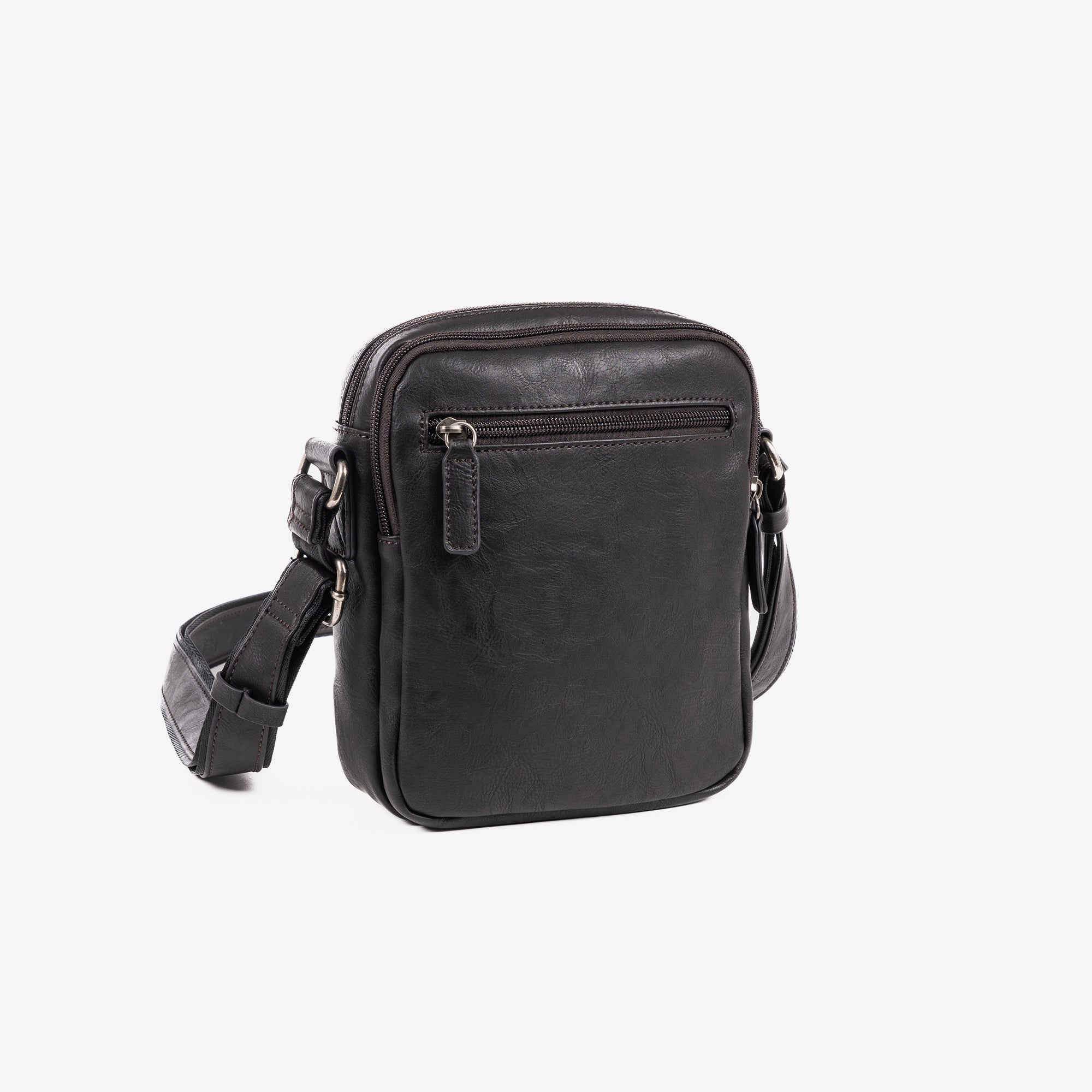 Men's shoulder bag, coffee color, Youth Collection. 17x22cm