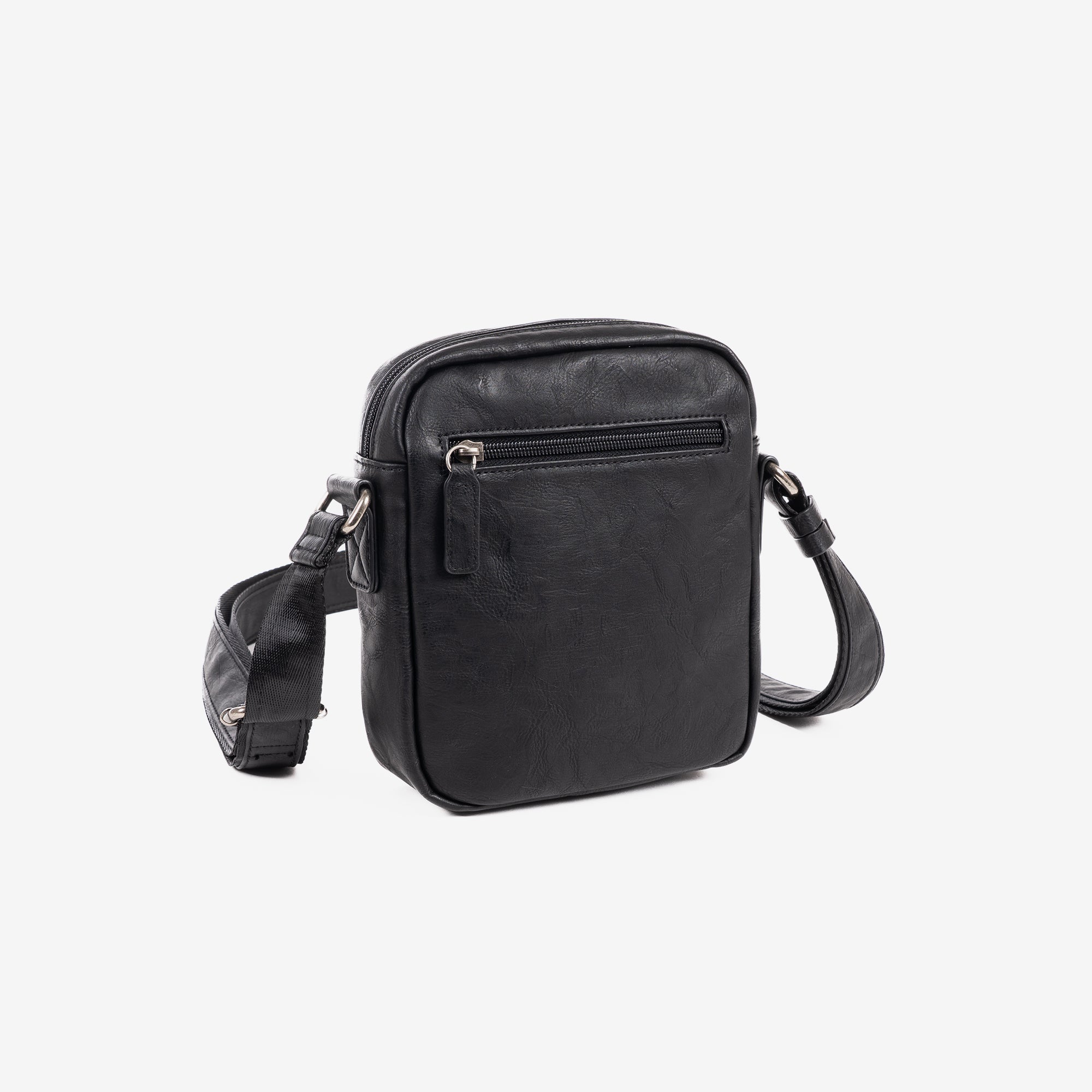 Men's shoulder bag, black, Youth Collection. 16x20cm