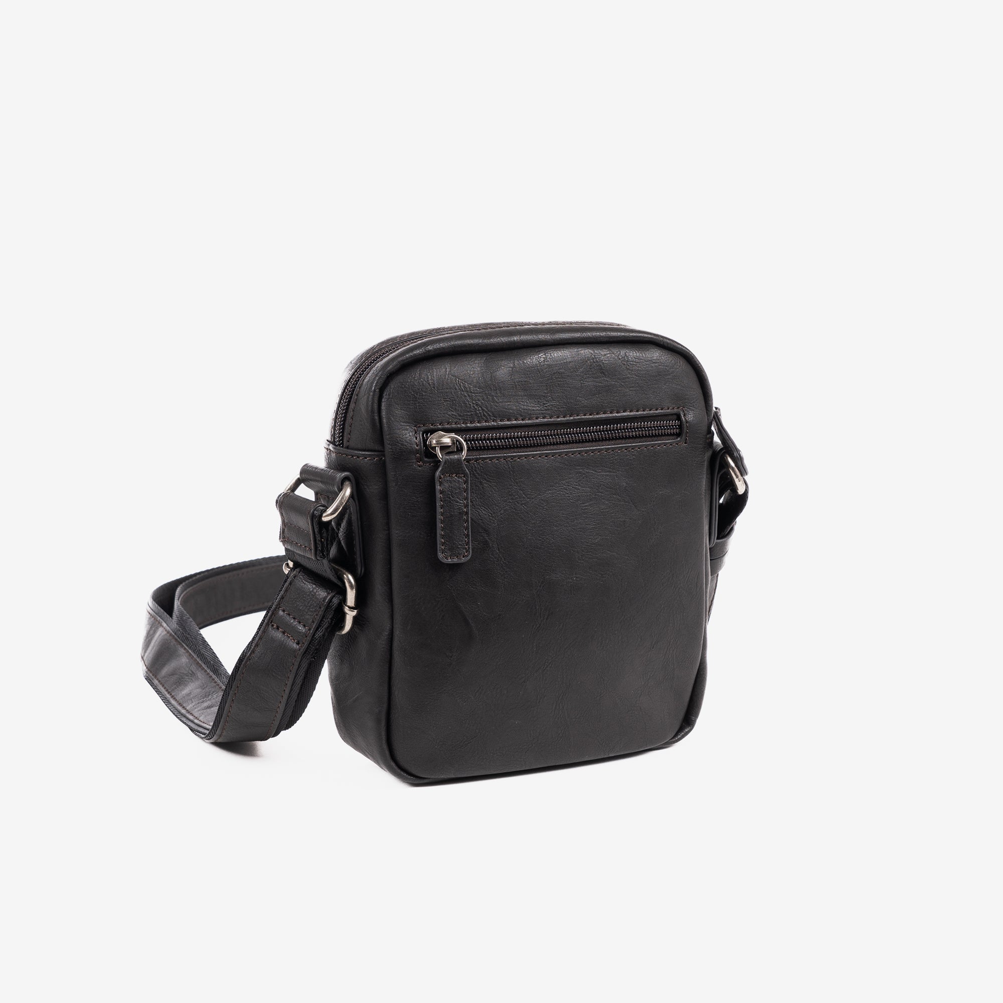 Men's shoulder bag, coffee color, Youth Collection. 16x20cm
