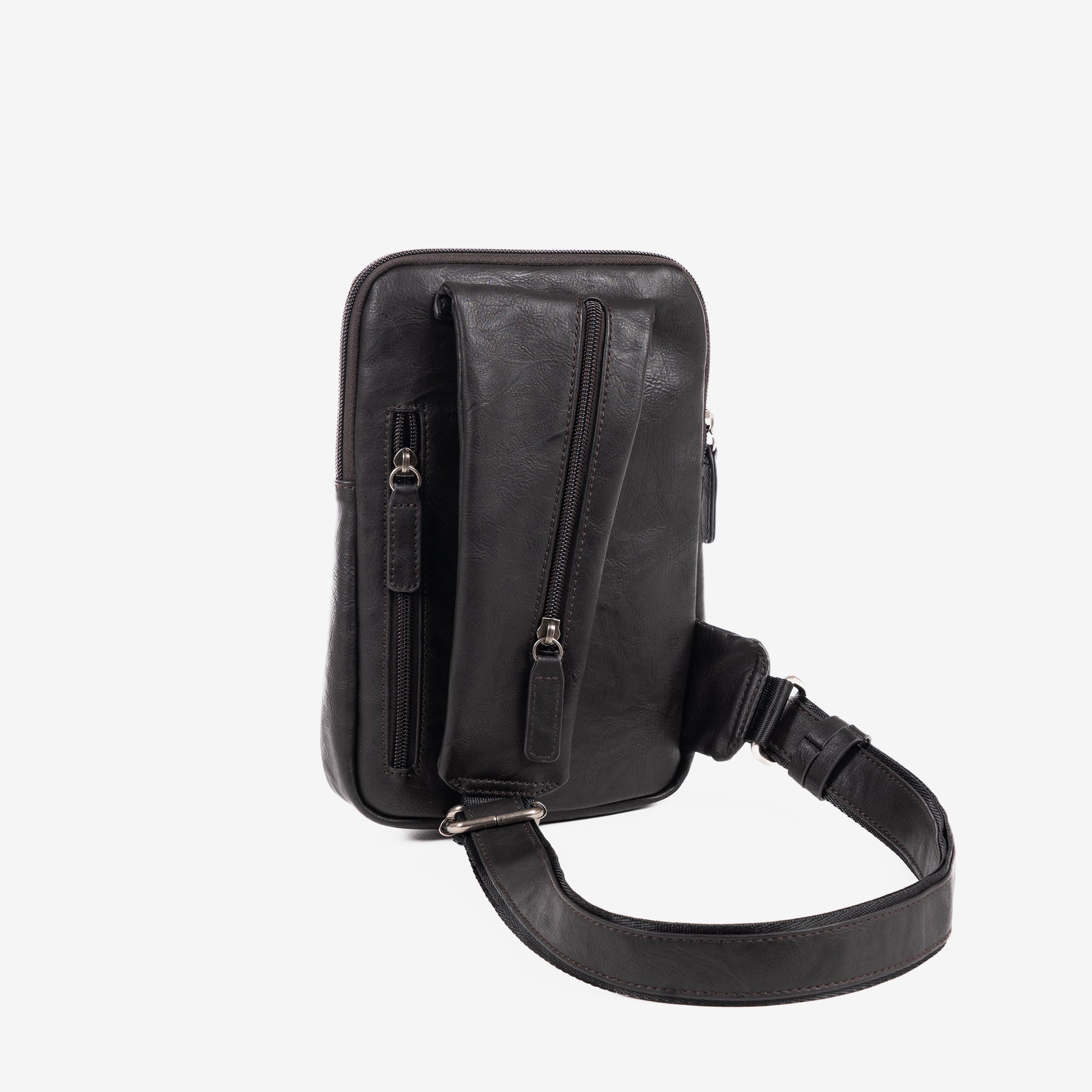 Men's shoulder bag, coffee color, Youth Collection. 17X25cm