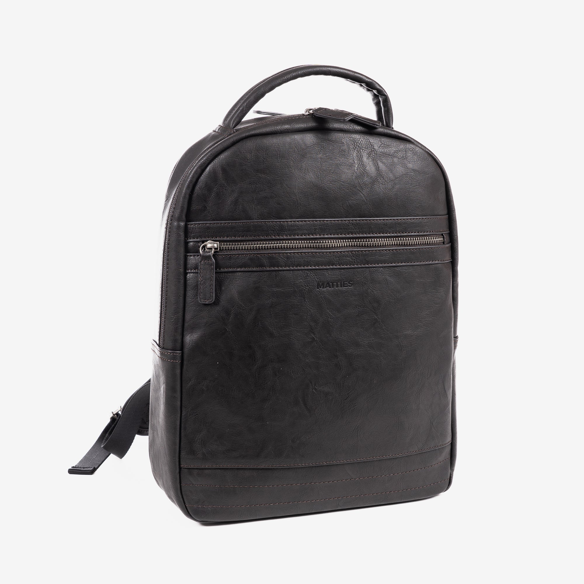 Mochila para hombre, color café, Colección juvenil. 29.5x37x12 cm