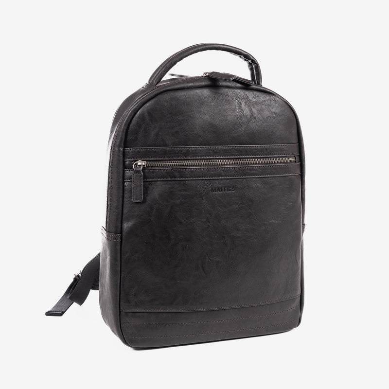 Men's backpack, brown, Youth Collection. 29.5x37x12cm