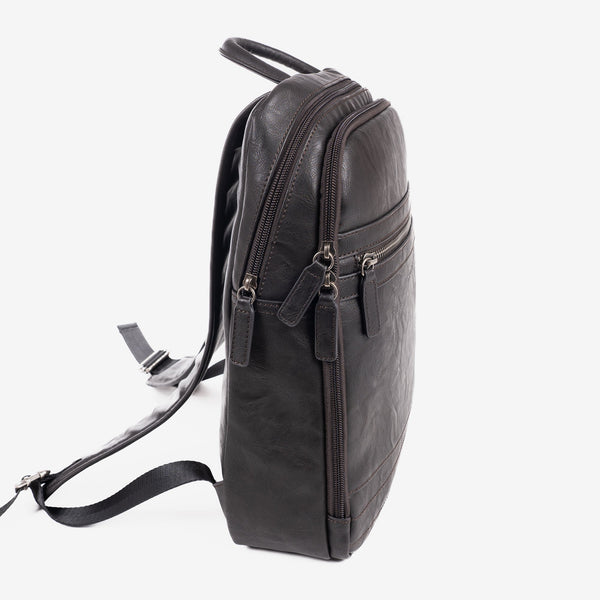 Men's backpack, brown, Youth Collection. 27x36x09cm
