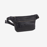 Men's fanny pack, black, Youth Collection. 28x15.5cm
