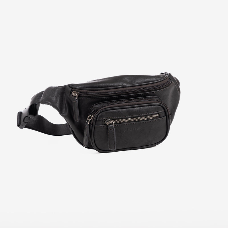 Waist bag for men, coffee color, Youth Collection. 30x13cm