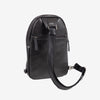 Men's shoulder bag, black, Verota Collection. 20x30x05cm