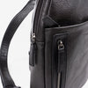Men's shoulder bag, black, Verota Collection. 20x30x05cm