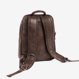 Men's backpack, brown, Verota Collection. 27x36x09cm