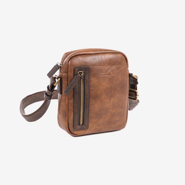 Bolso pequeño para hombre, color marrón, Colección Sahara – Matties Bags