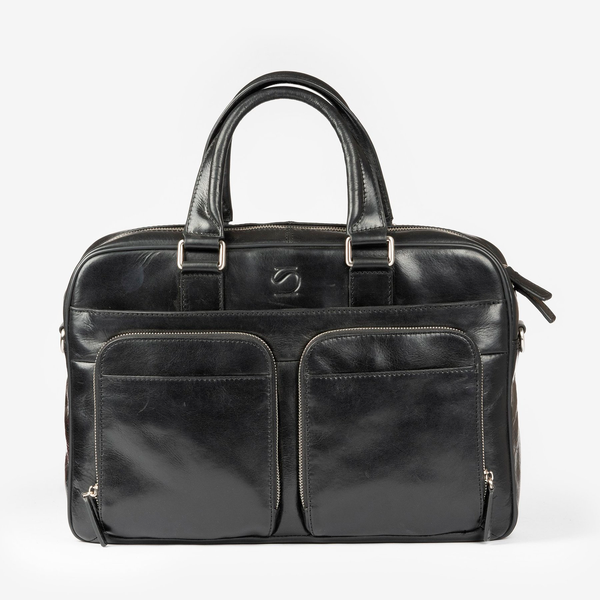 Portafolios de piel negro, Colección Piel Casablanca. 40x27 cm