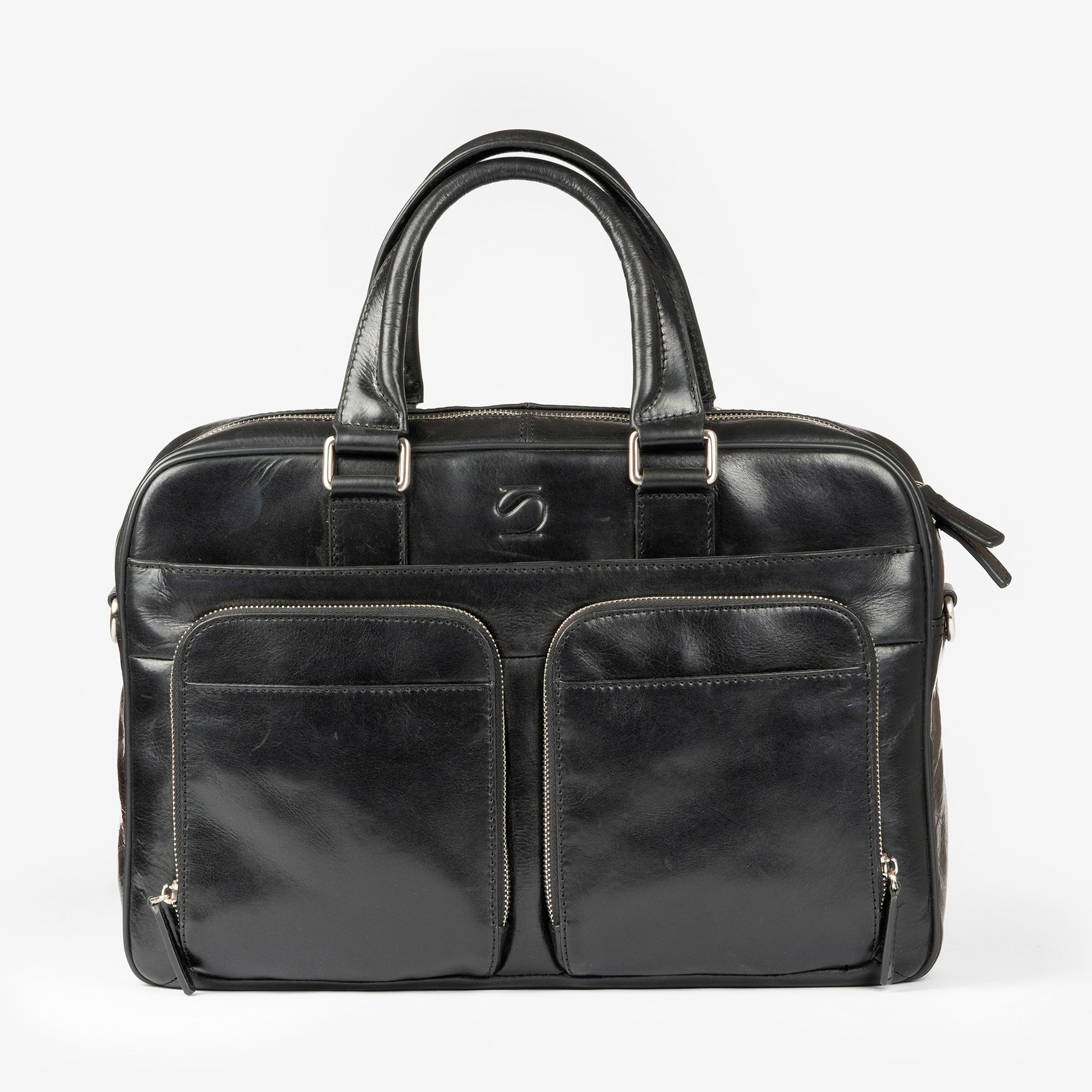 Portafolios de piel negro, Colección Piel Casablanca. 40x27 cm
