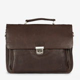 Brown leather portfolio, Piel Wash Collection. 40x31cm