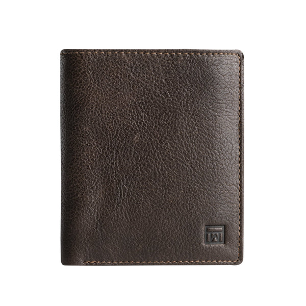 Billetero piel marrón, Colección Billeteros piel Wash. 9x11 cm