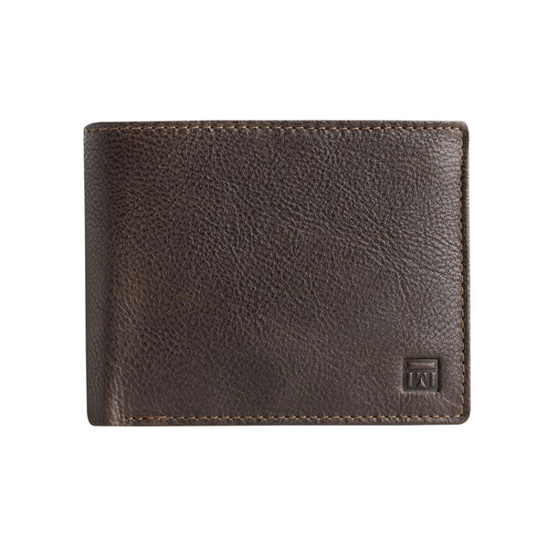 Brown leather wallet, Wash Leather Wallet Collection. 11x9 cm