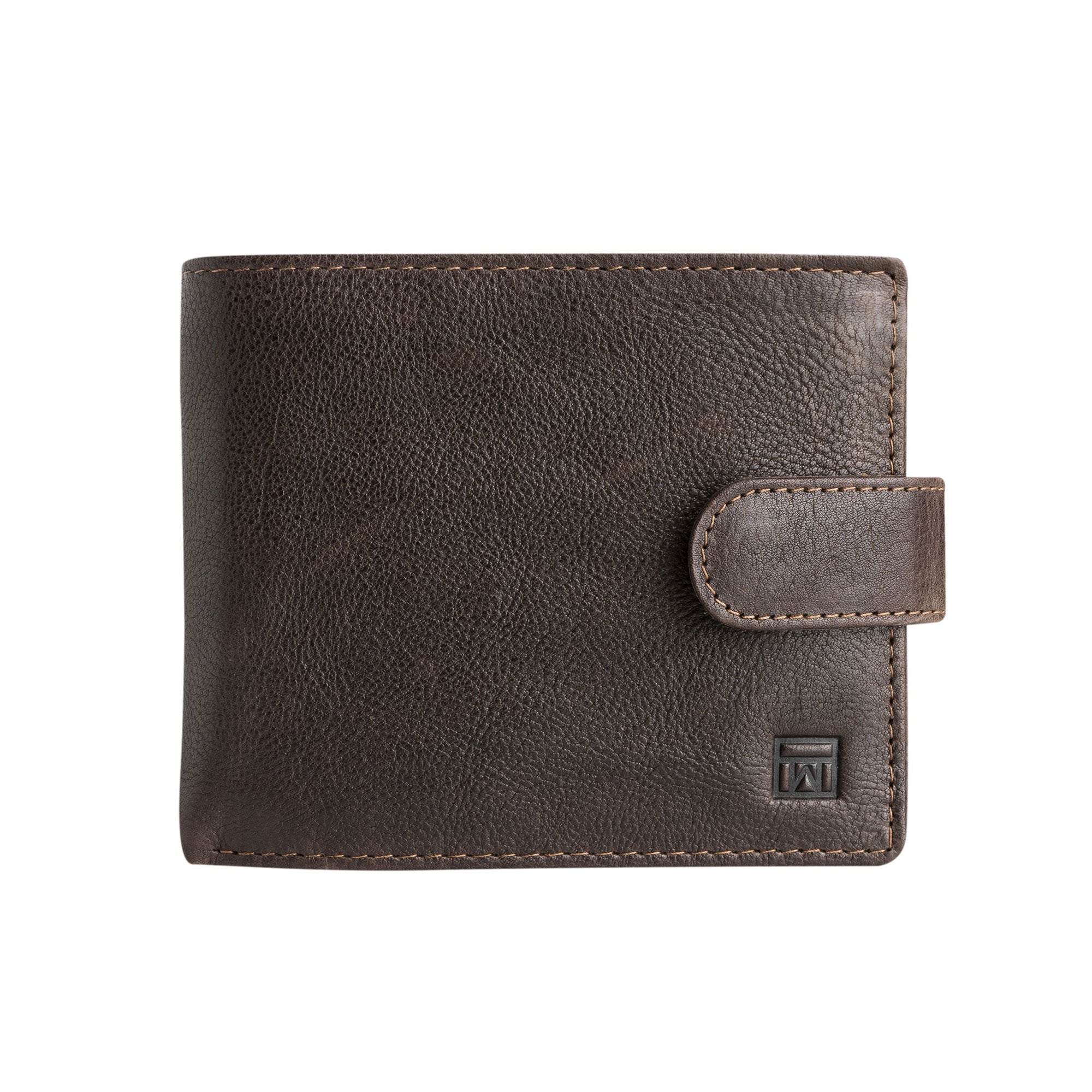 Billetero piel marrón, Colección Billeteros piel Wash. 11x9 cm