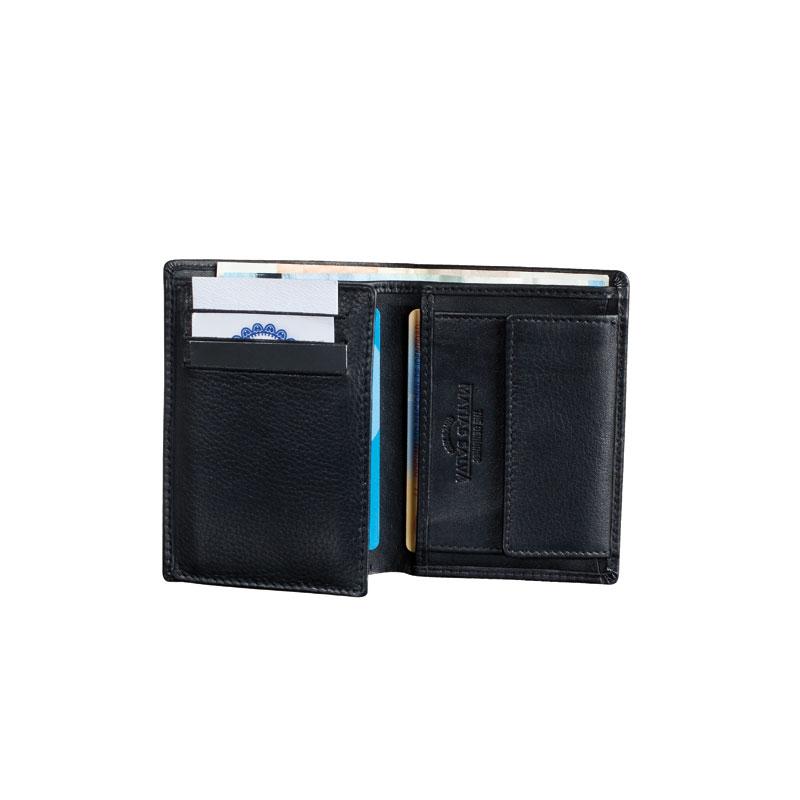 Billetero piel negro, Colección Exotic Leather